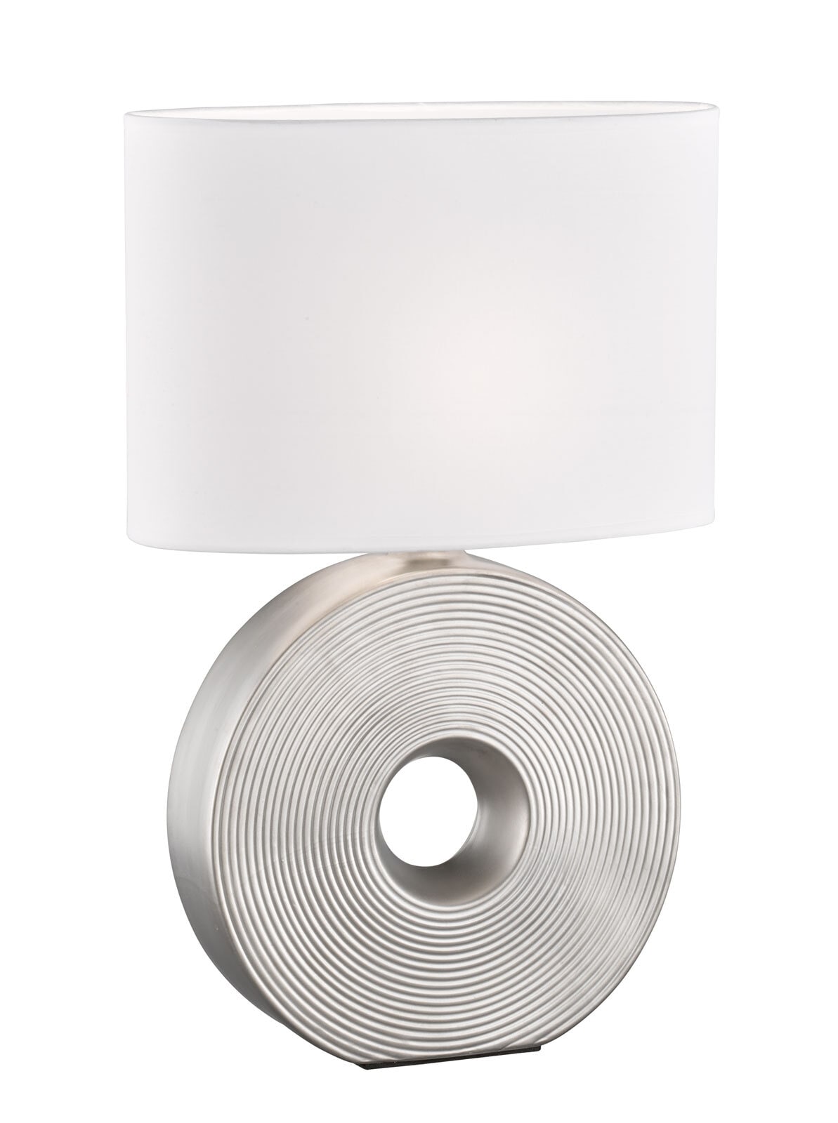 FISCHER & HONSEL Retrofit Tischlampe EYE 53 cm silberfarbig /weiß