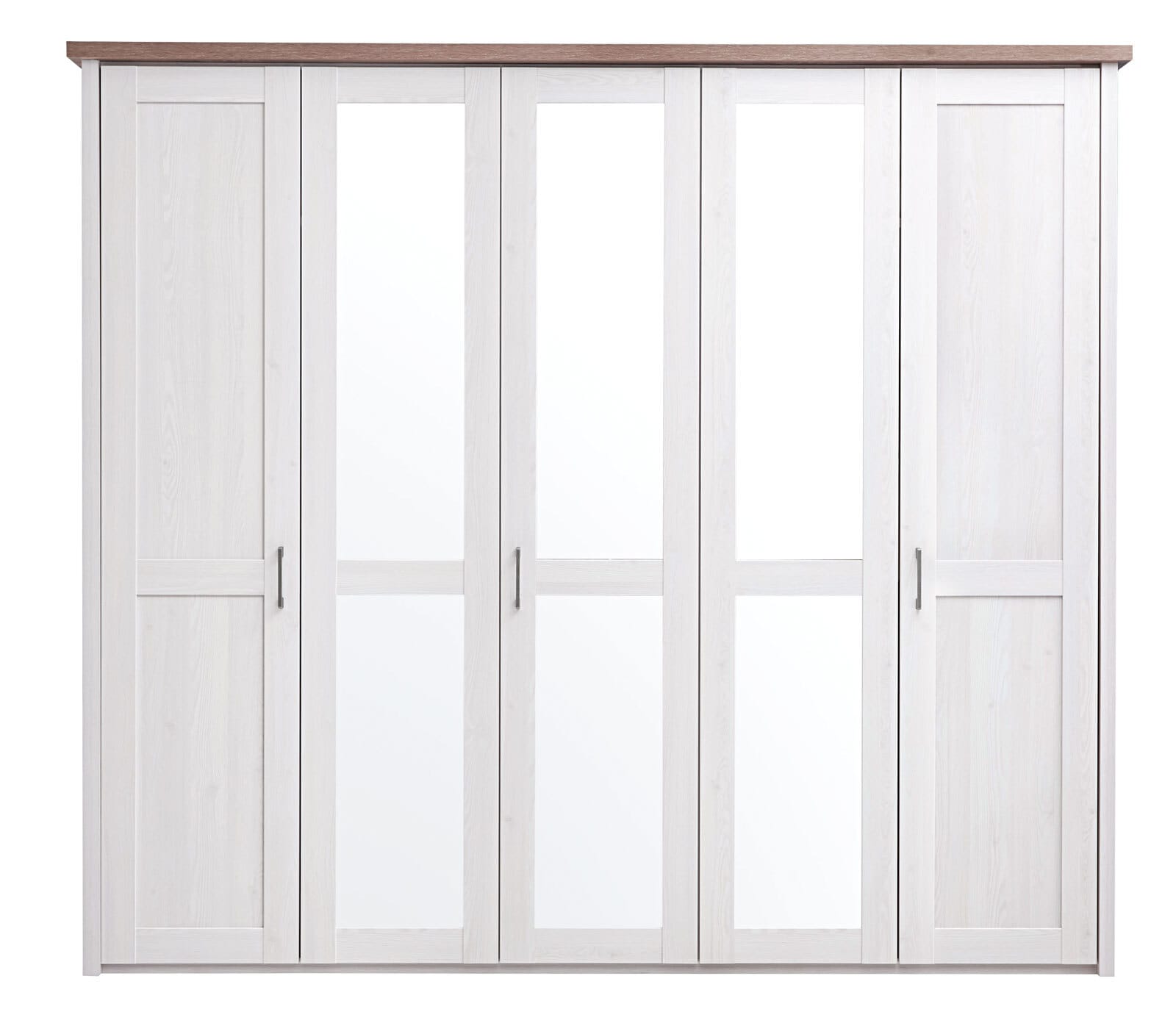 Drehtürenschrank LUCA 235 x 213 cm weiß