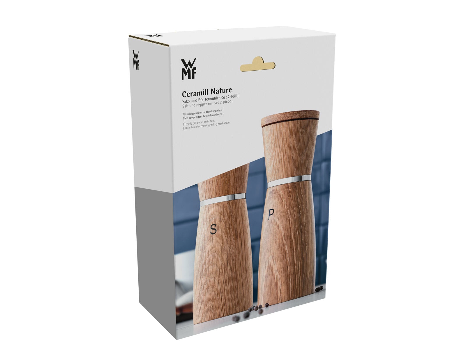 WMF Salz-/ Pfeffermühlen Set NATURE 2-teilig Holz