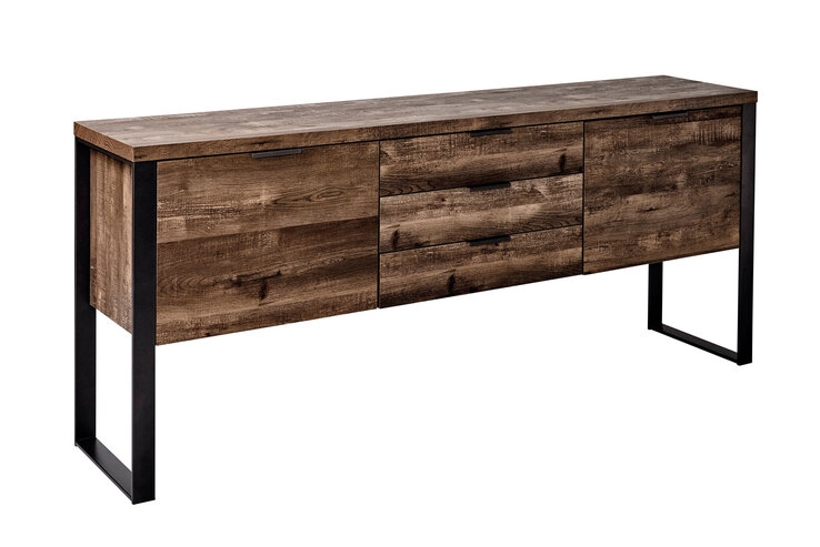 Sideboard LOOP 180 x 40 x 76 cm Vintage Eiche NB