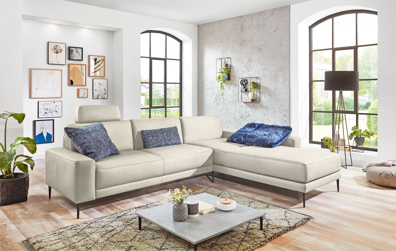 MONDO Ecksofa EXCELENTA 285 x 227 cm beige