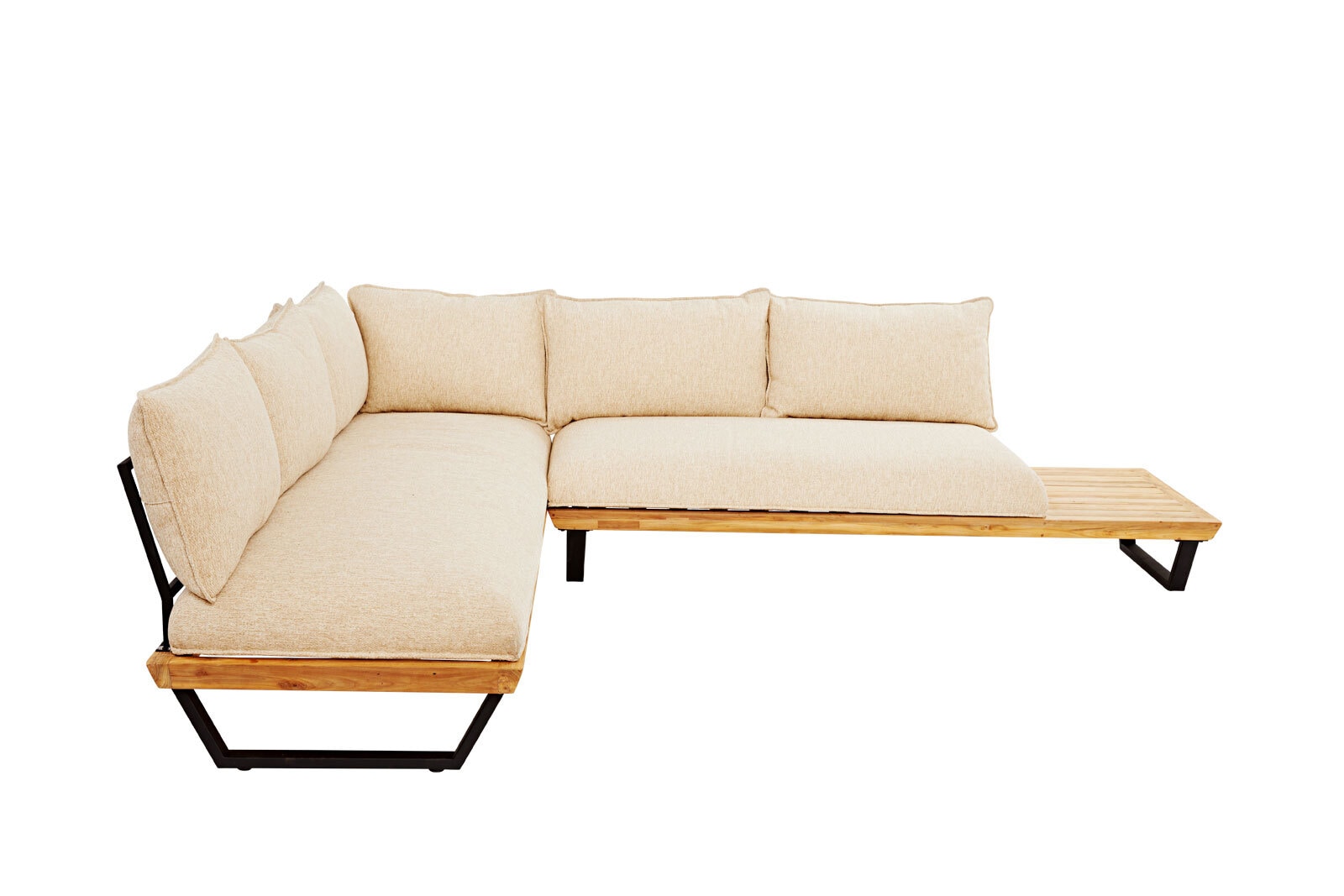 Garden FLAIR Loungeecke Garten OLIVIA 3-teilig Teak /beige