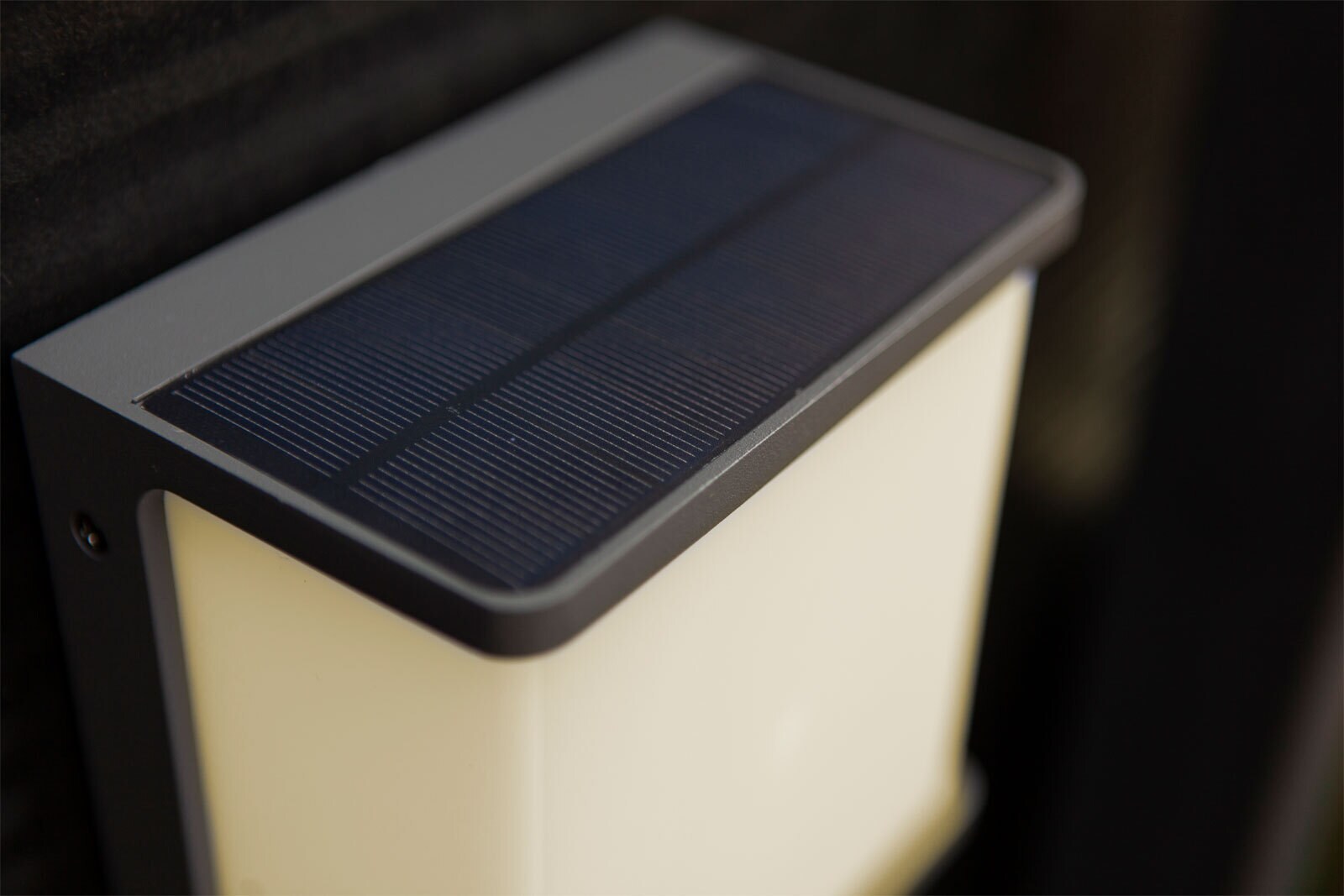ECO-LIGHT LED Solar Außenwandleuchte DOBLO 17 cm anthrazit
