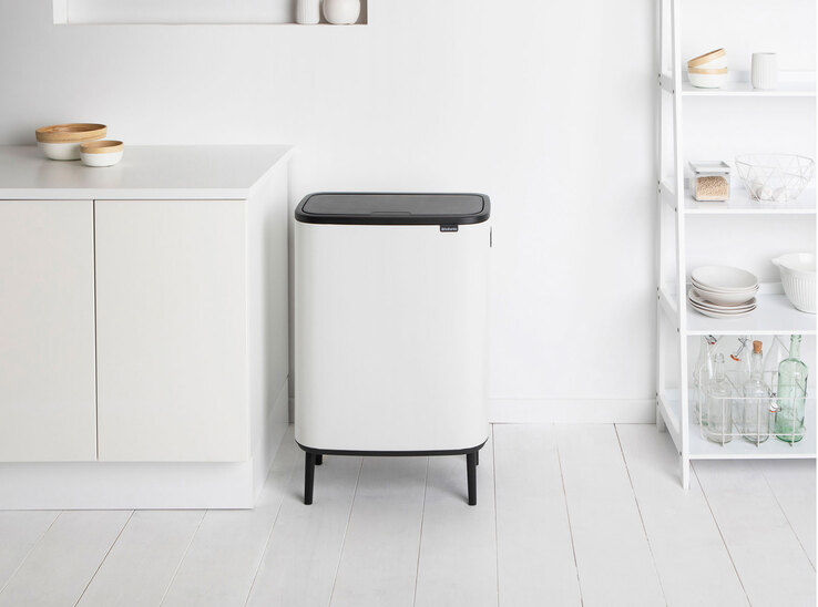 brabantia Mülleimer BO TOUCH BIN HI 2 x 30 Liter white