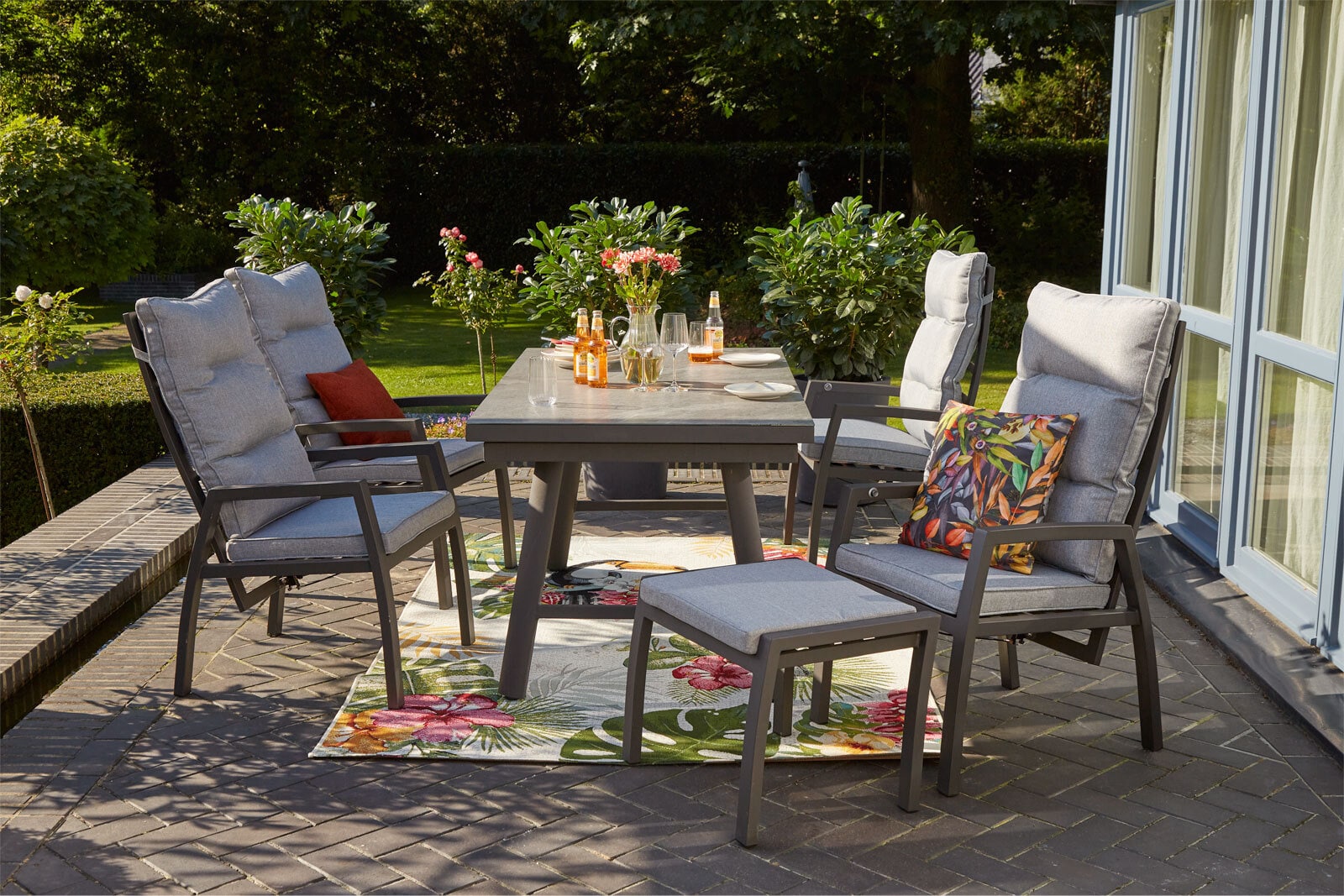 Garden FLAIR Positionsstuhl Garten LEWIS 2er Set