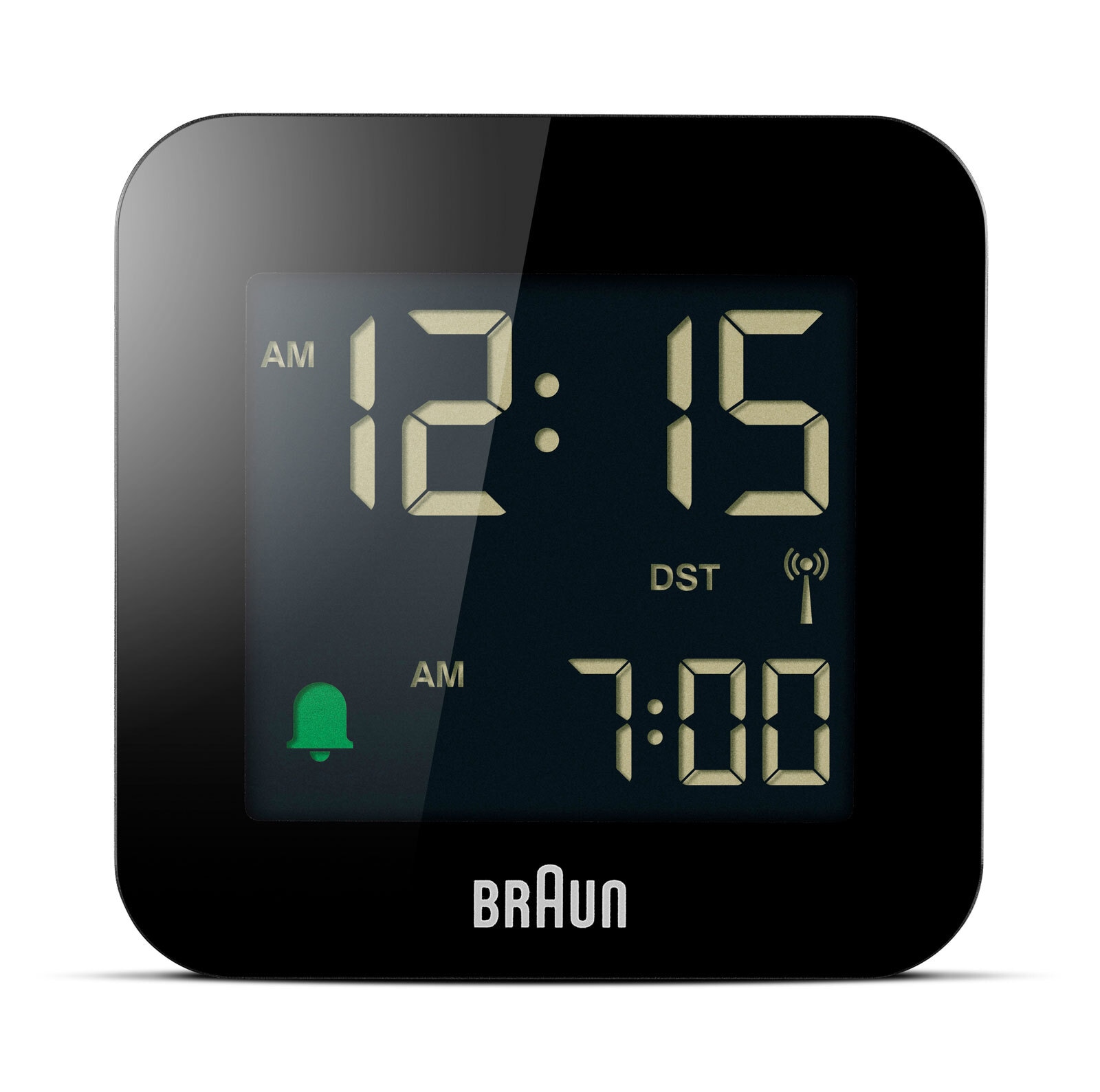 BRAUN Funkwecker flach schwarz