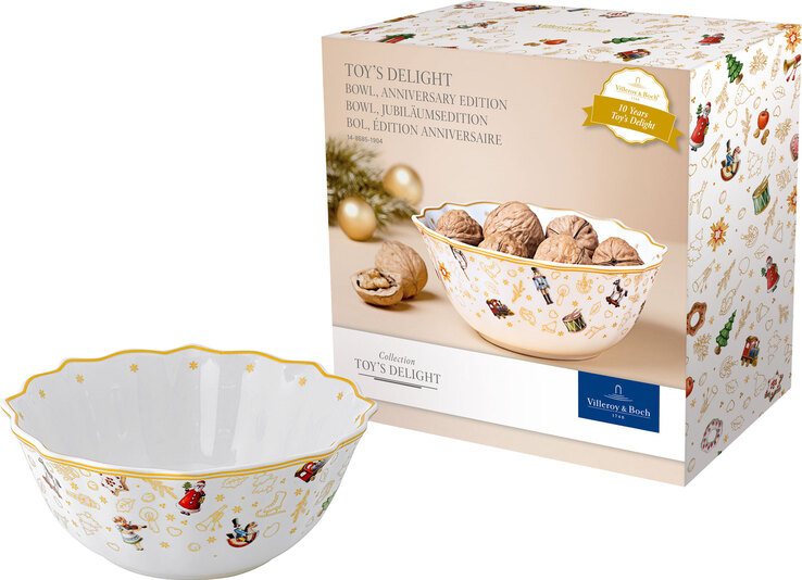 Villeroy & Boch Weihnachtsdeko Schale TOY's DELIGHT GOLD 15 cm