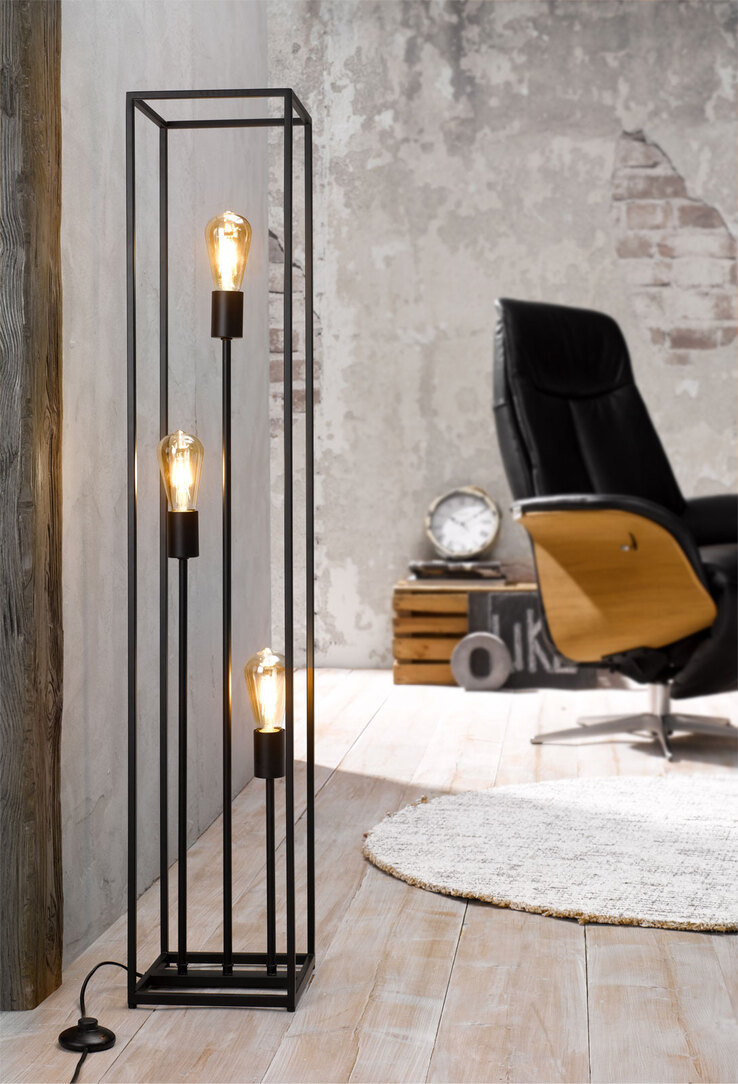 casaNOVA Retrofit Stehlampe HAMPER 3-flg