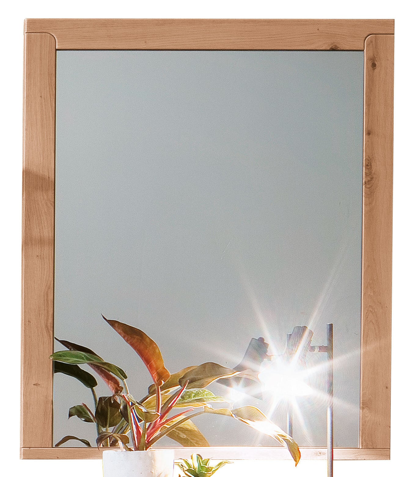 vito Spiegel 77 x 92 x 3 cm Holznachbildung balkeneiche