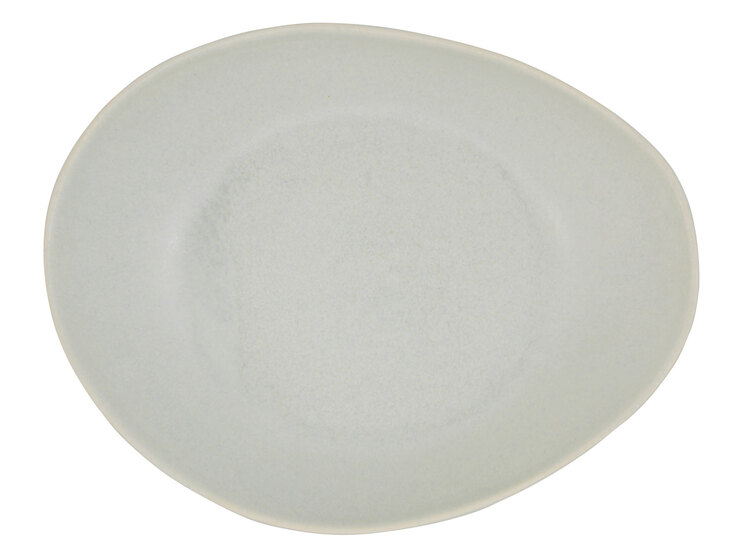 CreaTable Teller flach PIETRA Keramik steingrau