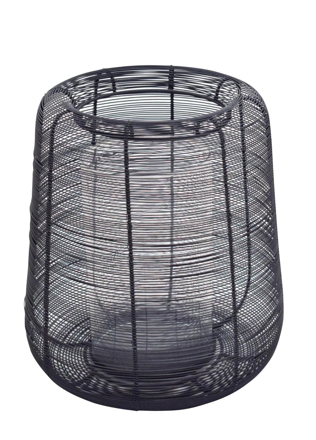 Windlicht MESH 35 cm schwarz