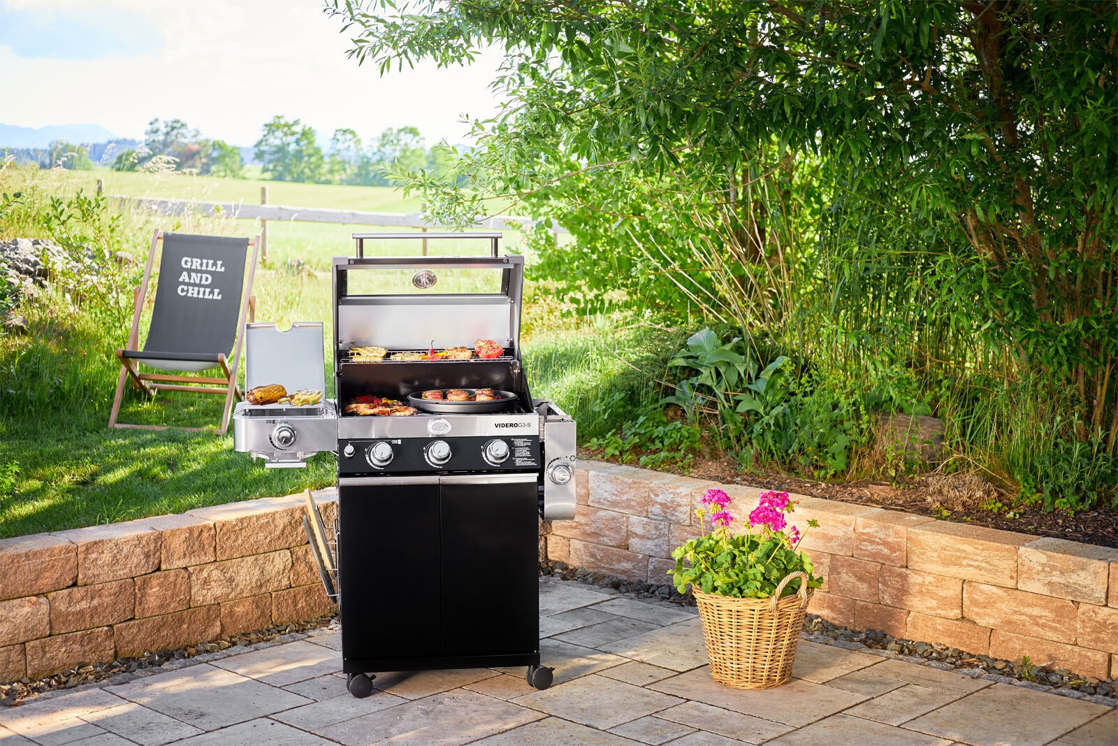 RÖSLE Gasgrill VIDERO G3-S Vario+ schwarz