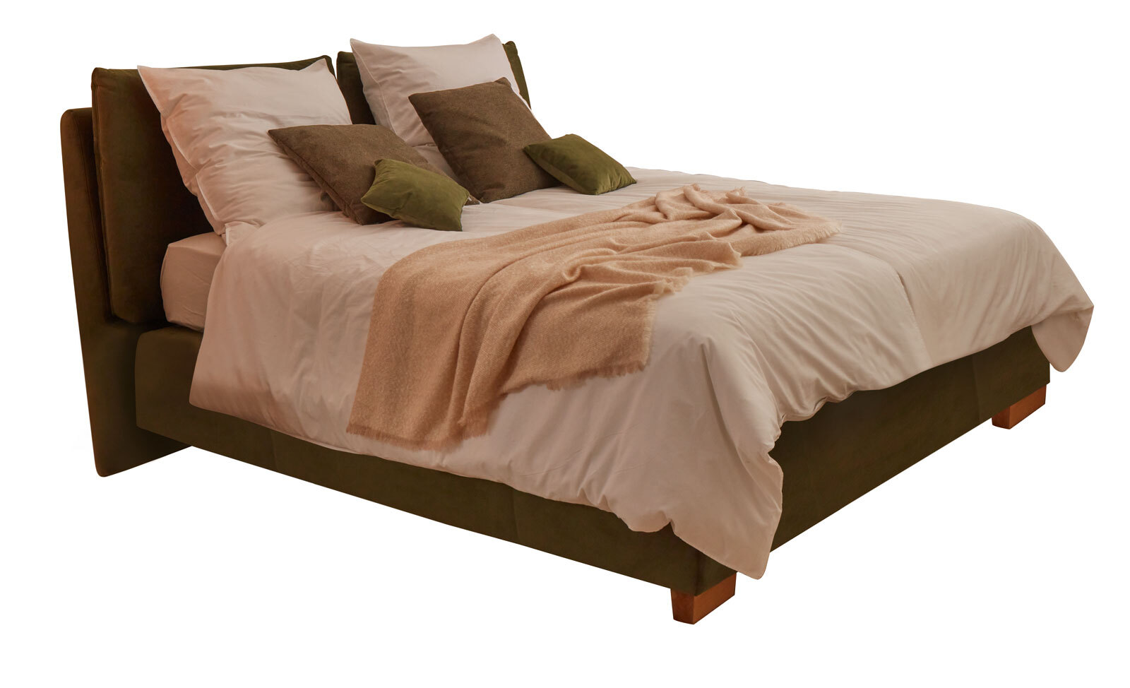 MONDO Boxspringbett SUPREME COMFORT 180 x 200 cm dunkelgrün