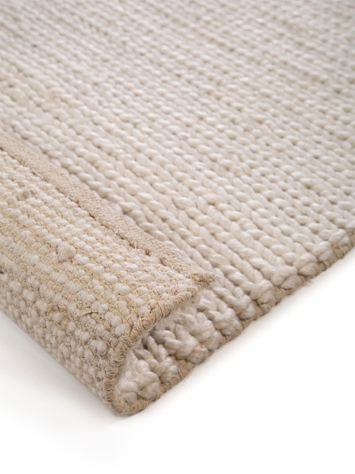 benuta pure Wollteppich UNO 160 x 230 cm cream