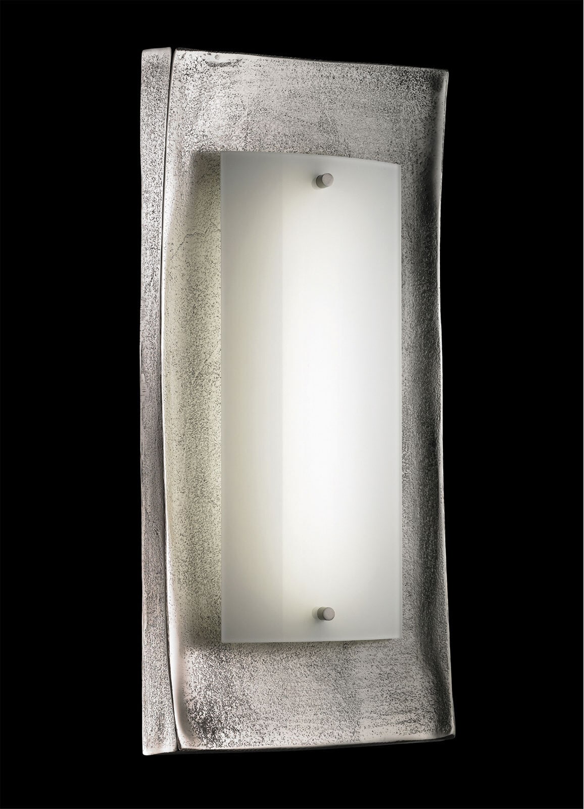 FISCHER & HONSEL LED Wandlampe SHINE ALU nickelfarbig/Glas opal