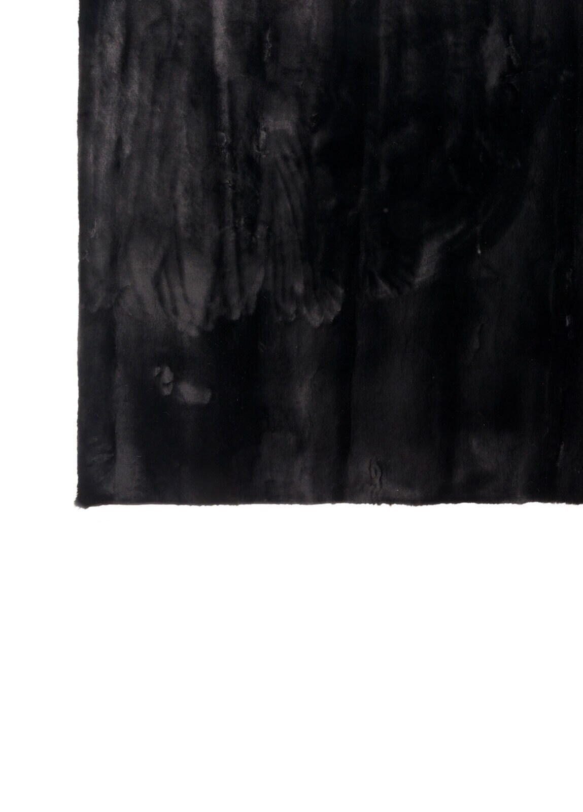 Hochflorteppich DREAM 70 x 140 cm schwarz