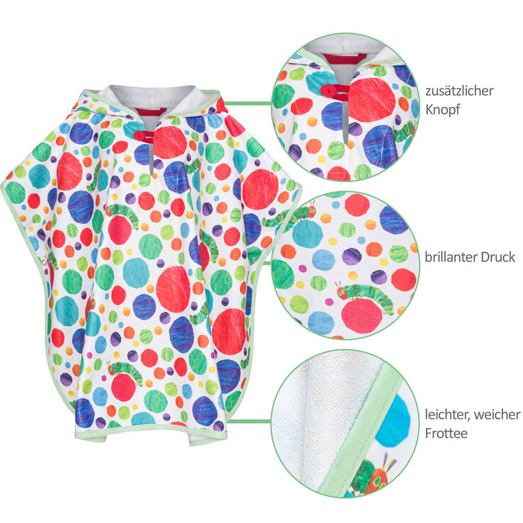 Smithy Badeponcho RAUPE NIMMERSATT 55 x 70 cm mehrfarbig