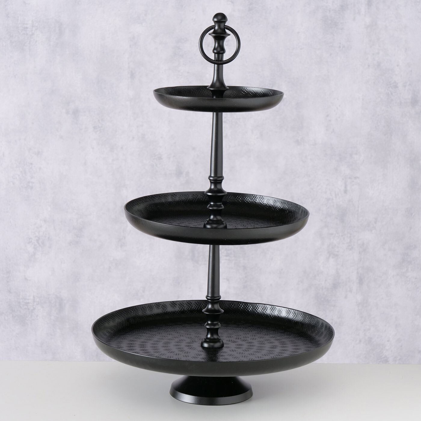 Deko Etagere NOORWIJK 53 cm schwarz