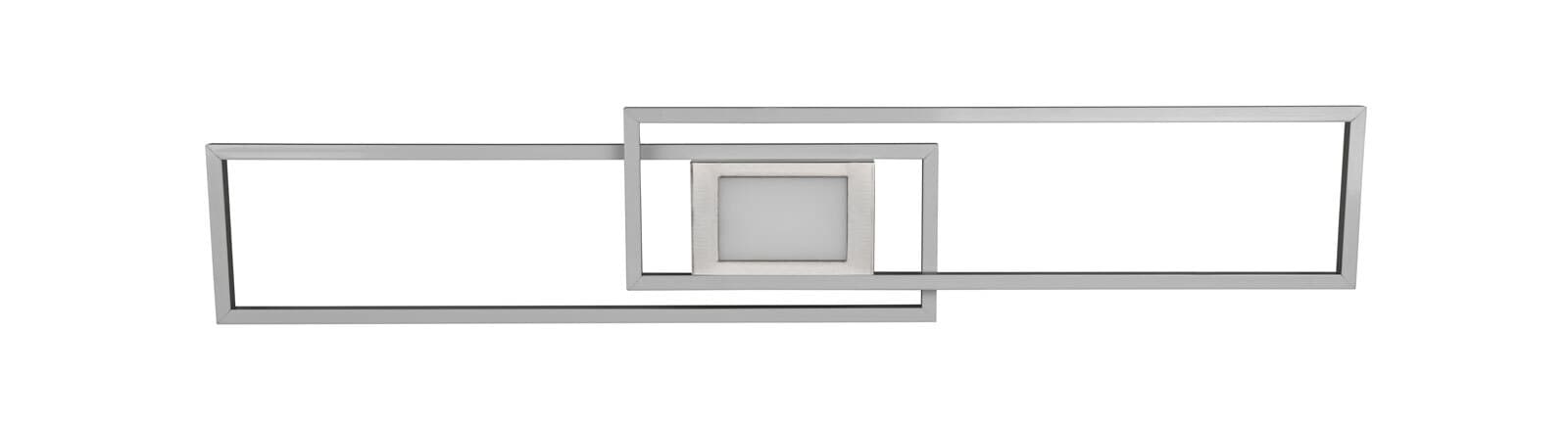 TRIO LED Deckenlampe GANADO 21 x 110 cm nickelfarbig