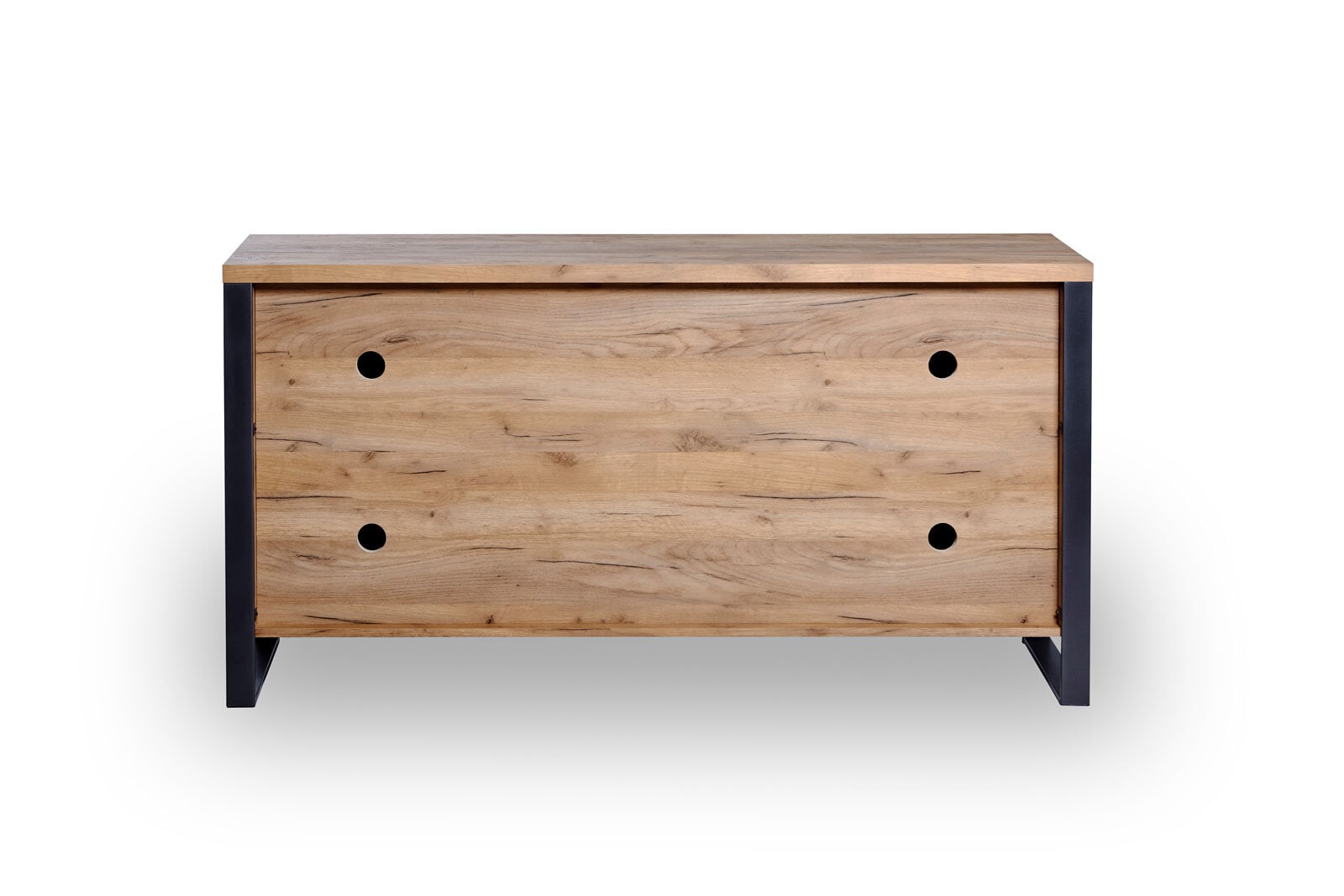 Sideboard LOOP 150 x 76 cm Kerneiche-Dekor/anthrazit