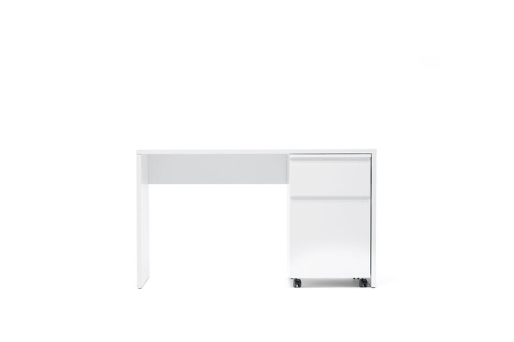 Schreibtisch 130 x 75 cm weiß matt