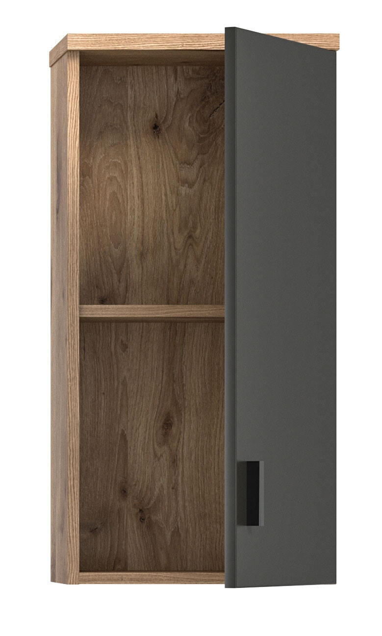 Hängeschrank GRADO 37 x 75 cm Eiche/ Grau