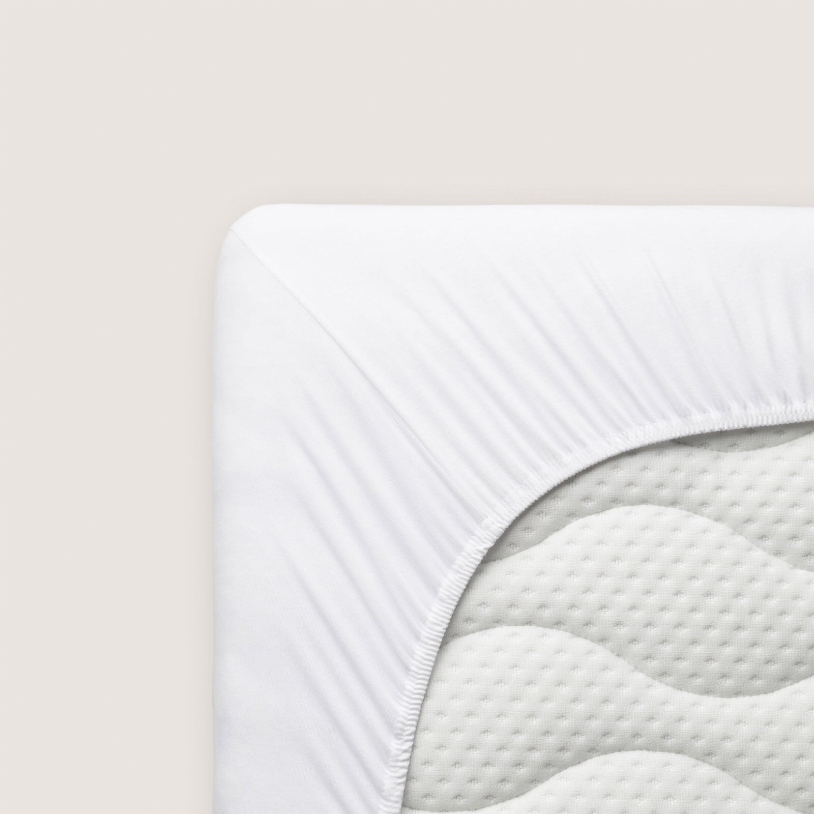 schlafgut Jersey-Spannbettlaken PURE 90-100 x 190-220 cm weiß 
