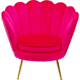 KARE DESIGN Sessel WATER LILY 78 x 96,5 cm Stoffbezug pink