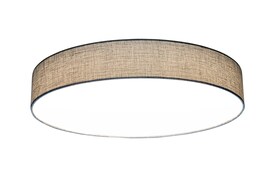 GLOBO LED Deckenlampe TED 60 cm Stoffschirm grau 