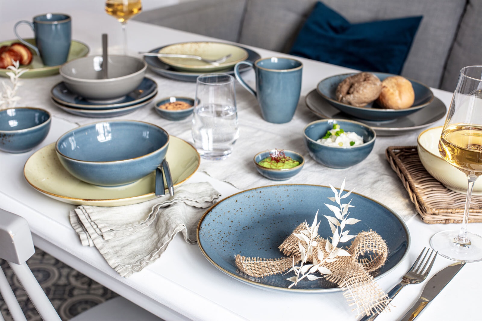 CreaTable Suppenteller NATURE COLLECTION dunkelblau