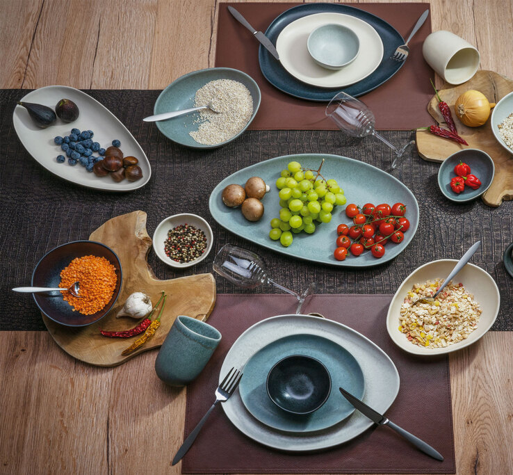 CreaTable Schale PIETRA Keramik schwarz
