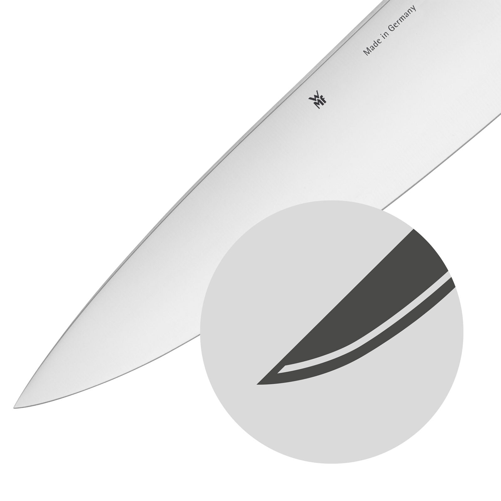 WMF Messer-Set GRAND GOURMET 3-teilig Edelstahl silberfarbig