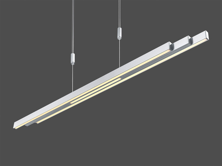 casaNOVA LED Balkenpendel LAETITIA 114-180 cm alufarbig