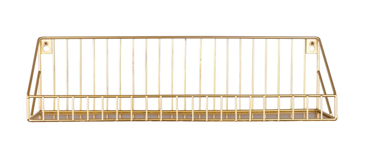 Wandregal KATJA 45 x 11 cm goldfarbig