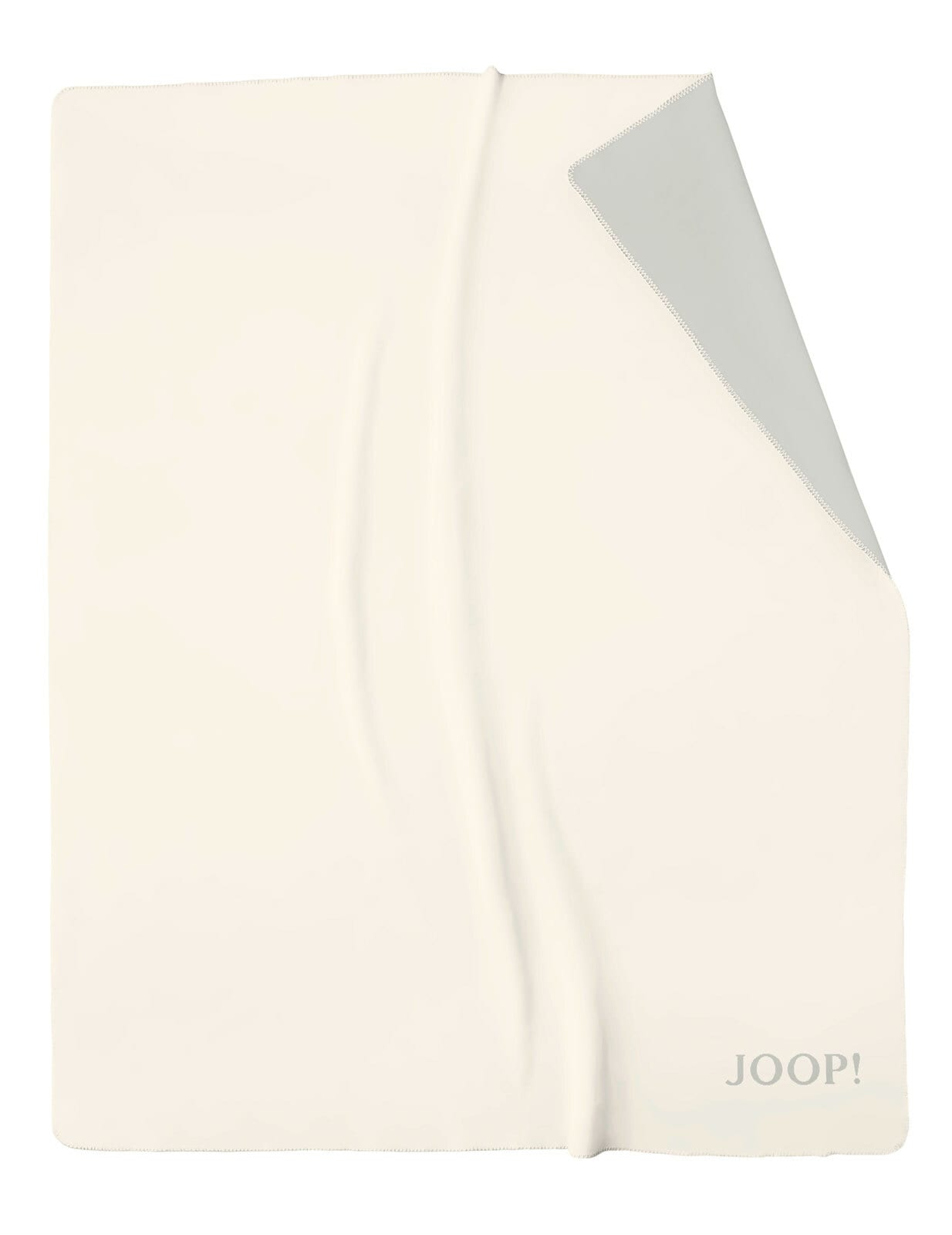 JOOP! Uni-Wohndecke DOUBLEFACE 150 x 200 cm beige/grau