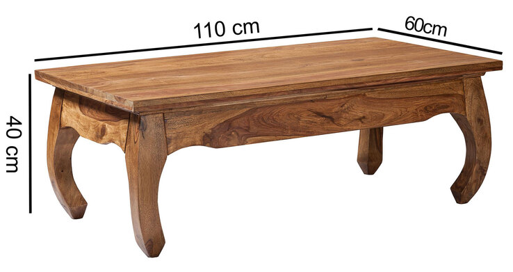 Couchtisch 110 x 60 x 40 cm braun