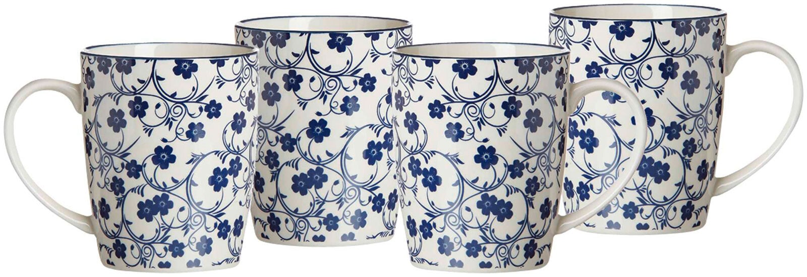 Ritzenhoff & Breker Kaffeebecher ROYAL SAKURA 4er Set blau/ weiß