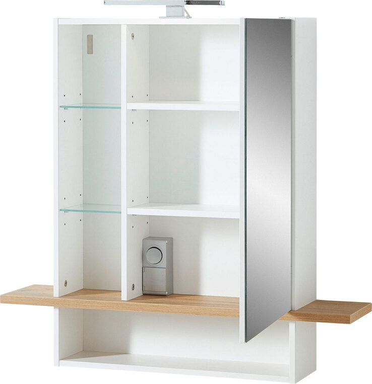 Spiegelschrank NELE Weiß/ Braun