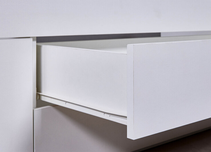 Stauraum-/Funktionsbett MIKE 90 x 200 cm weiß