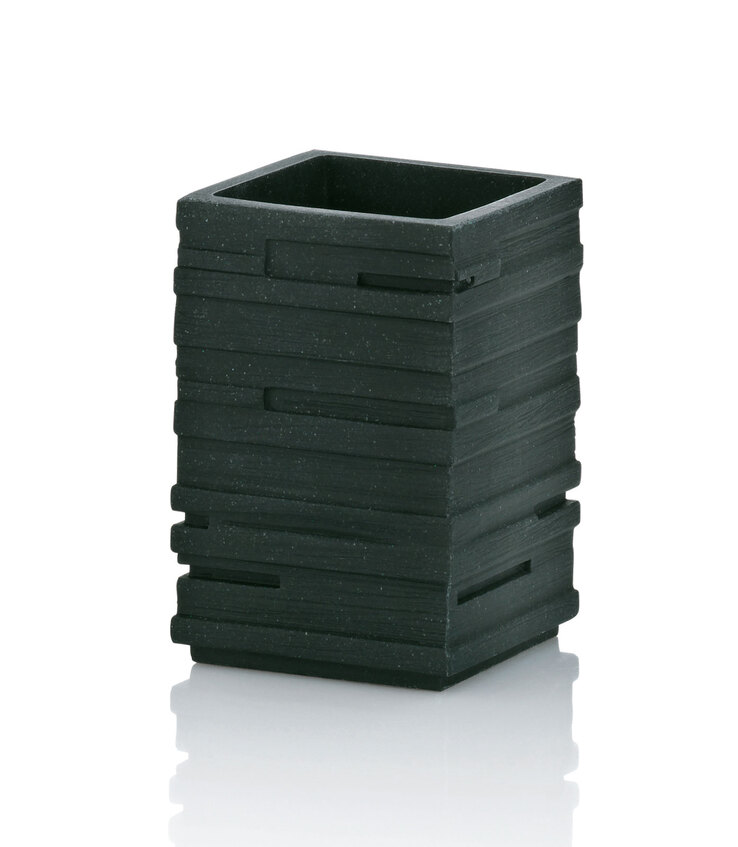kela Zahnputzbecher POSIDON 10,5 cm Kunststoff schwarz