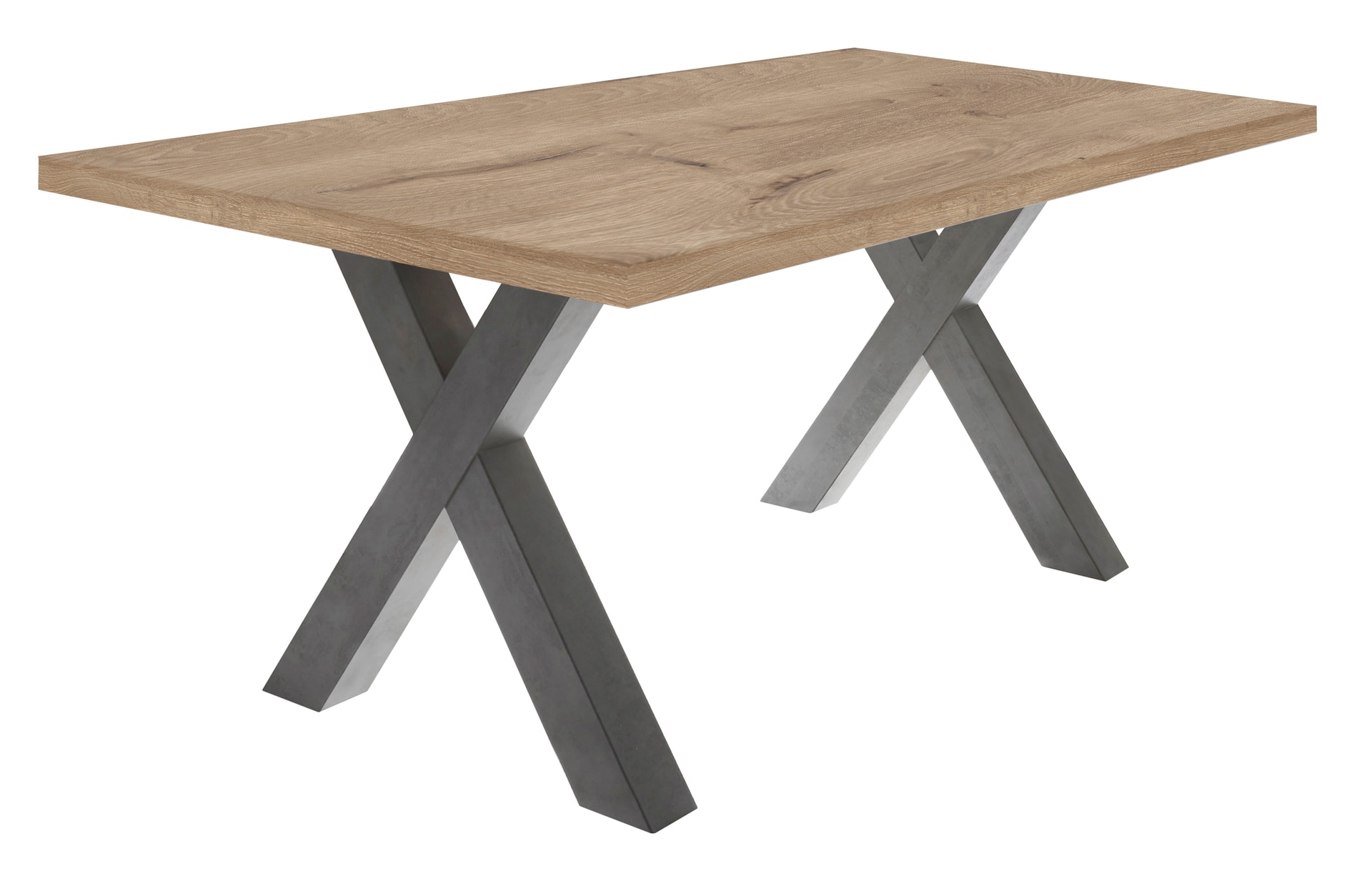 self Esstisch KASIMIR 200 x 100 cm Viking Oak-Optik/graphit