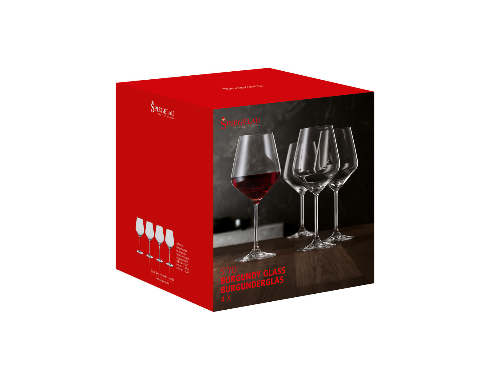 SPIEGELAU Burgunderglas STYLE 4er Set 640 ml Kristallglas