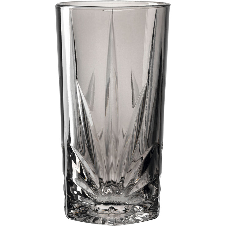 LEONARDO Longdrinkglas CAPRI 4er Set grau