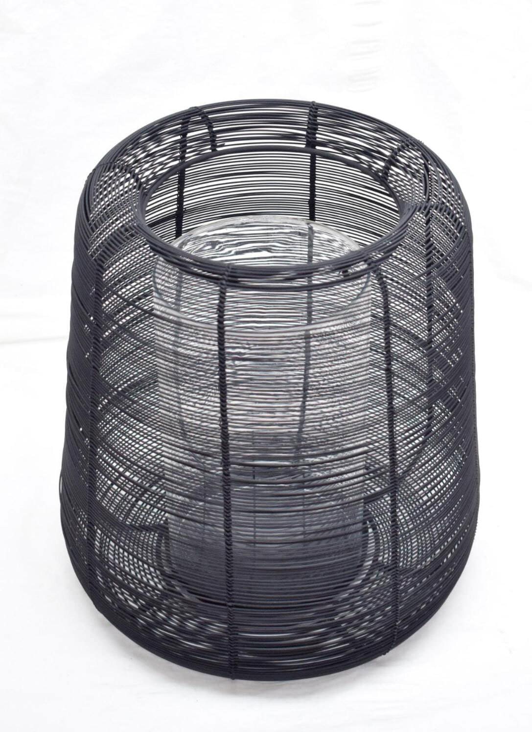 Windlicht MESH 35 cm schwarz