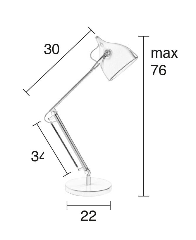 zuiver Schreibtischlampe READER MATT schwarz