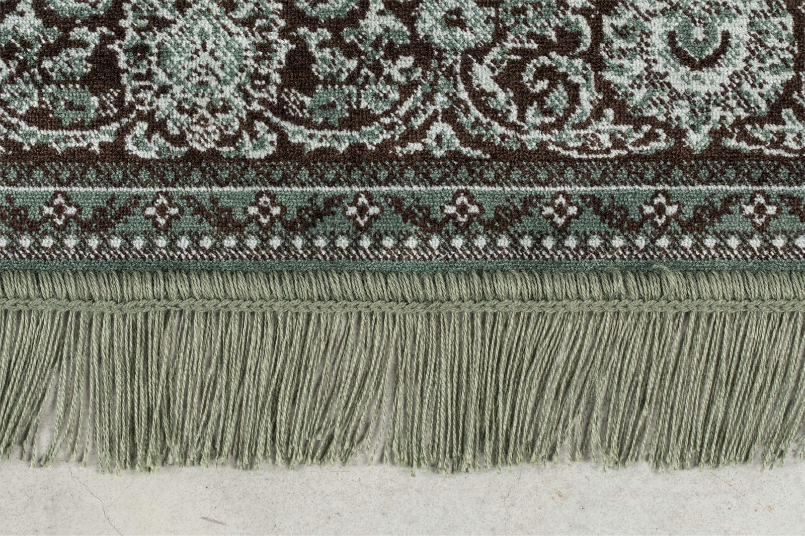 Teppich BO 160 x 230 cm klassisch grün /beige