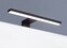 CASAVANTI LED Aufsatzleuchte 30 cm breit Glas/schwarz