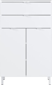 CASAVANTI Kommode FEY 60 x 97 cm Weiß/ HG Weiß