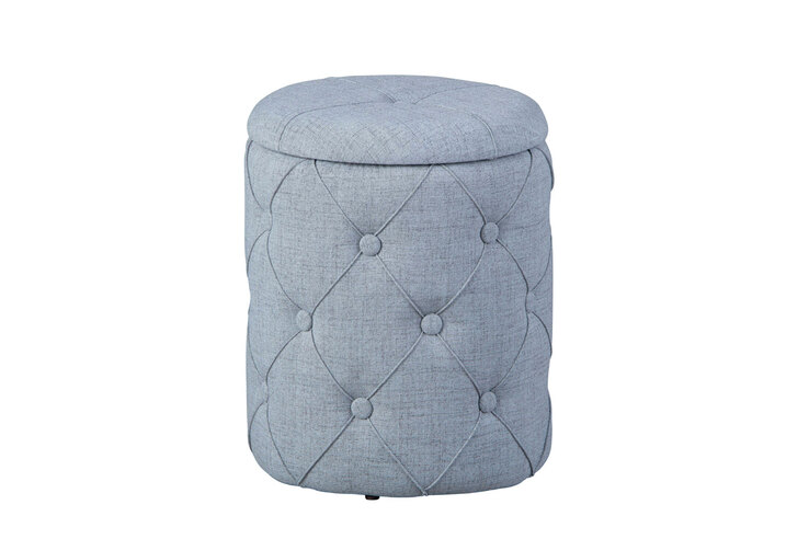 Hocker ROMEO blaugrau 34 x 40 x 34 cm