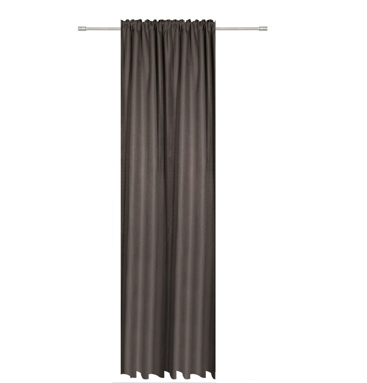 my deco Schlaufenvorhang BALANCE 135 x 300 cm grau